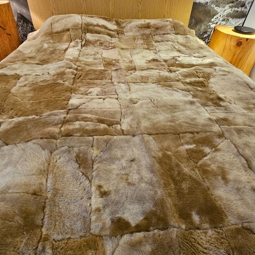 Toscana lammfelldecke beige - lammfelldecke,