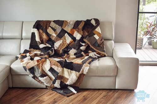 Toscana lammfelldecke mix - lammfelldecke,